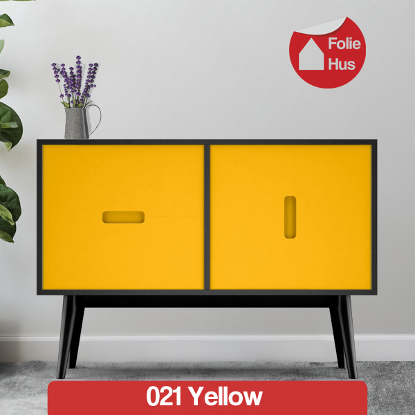 021 yellow folie til skabslåger