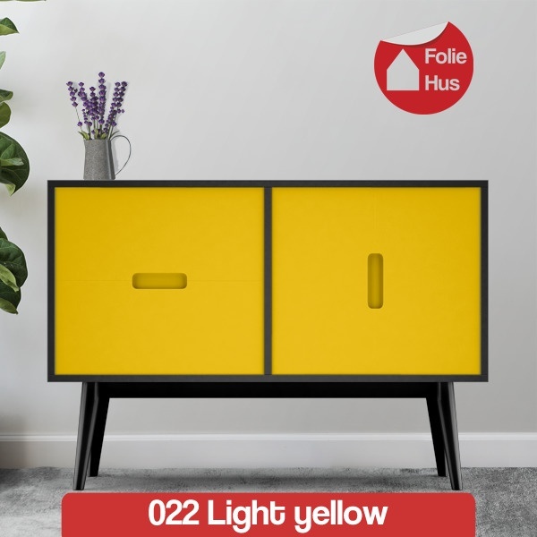 022 Light yellow folie til skabslåger