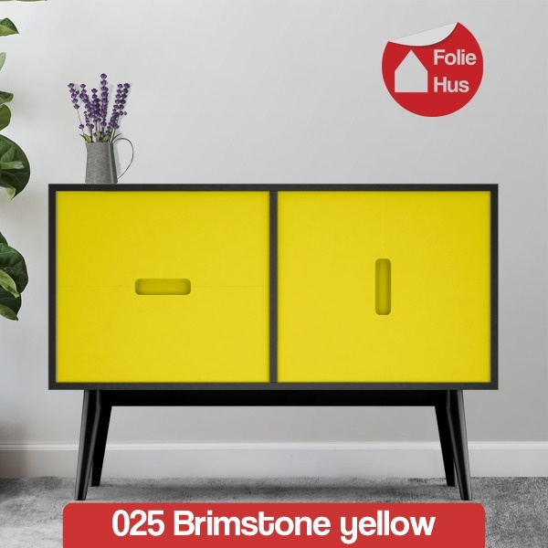 025 Brimstone yellow folie til skabslåger