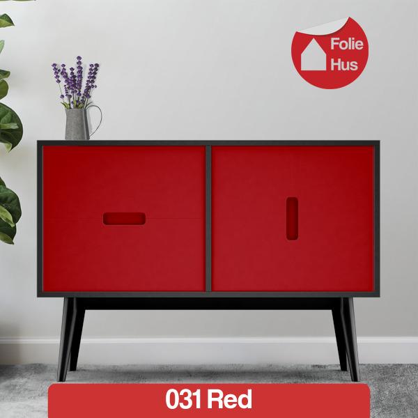 031 red folie til skabslåger