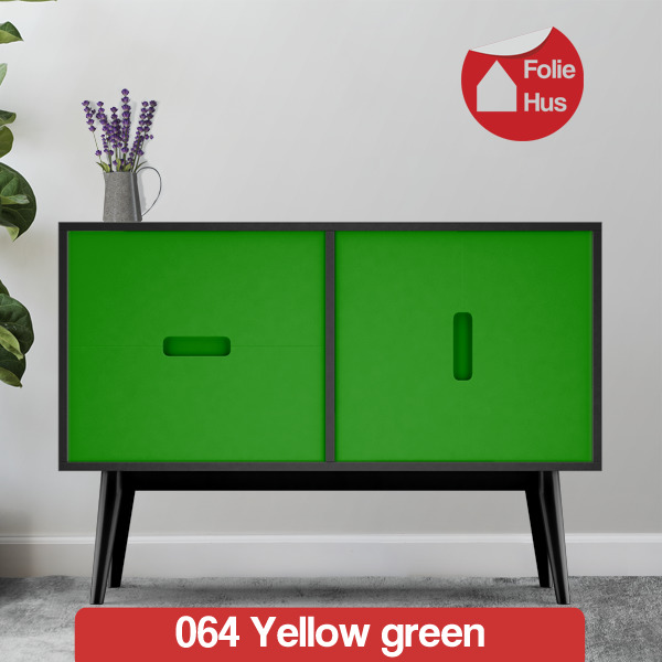 064 Yellow green folie til skabslåger