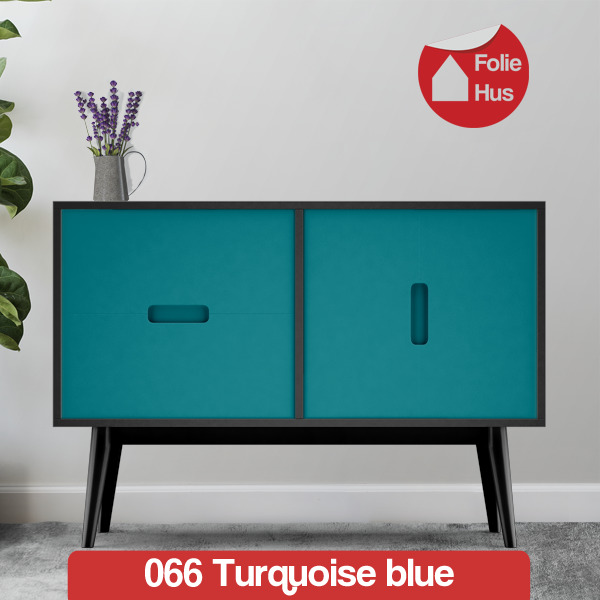 066 Turquoise blue folie til skabslåger
