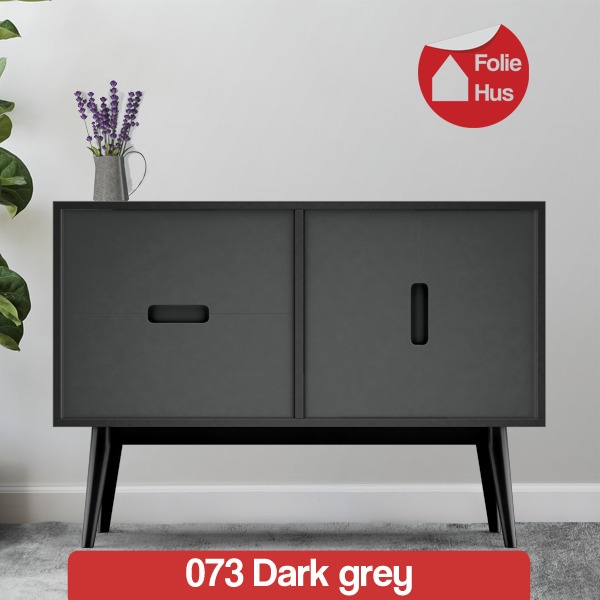 073 Dark grey folie til skabslåger