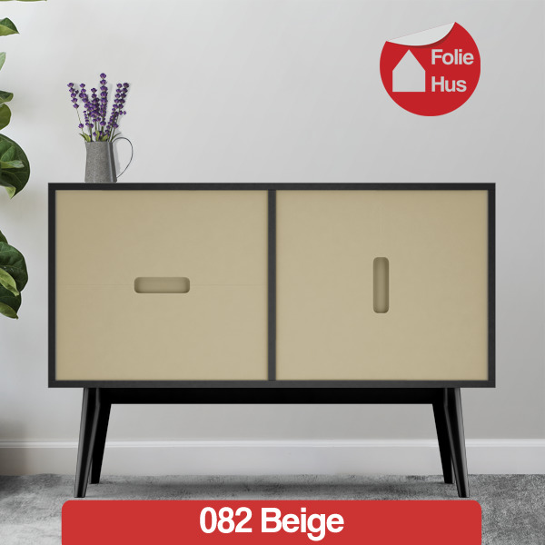 082 Beige folie til skabslåger