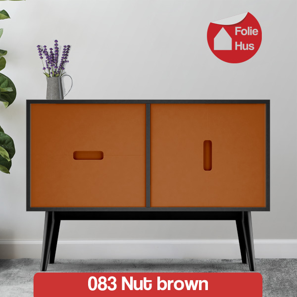 083 Nut brown folie til skabslåger