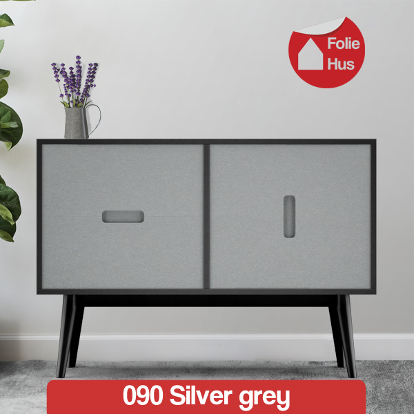 090 Silver grey folie til skabslåger