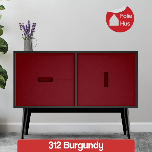312 burgundy folie til skabslåger