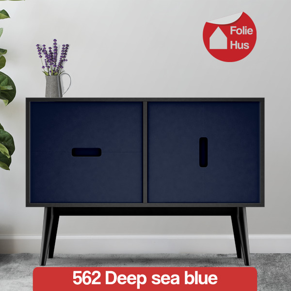 562 Deep sea blue folie til skabslåger