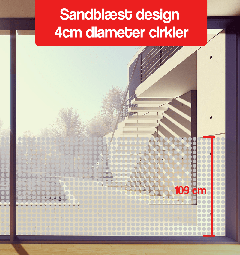 frosted design 4cm diameter cirkler 110cm
