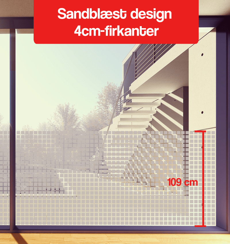 frosted design 4cm Firkanter 110cm hojde